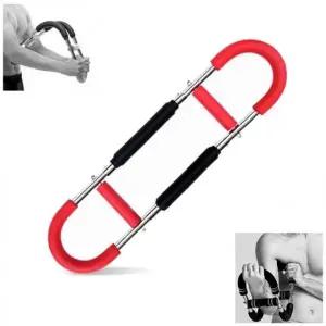 (색상 U자형완력기실버레드)U자형 완력이 헬스 웨이트 트레이닝 근력운동기구