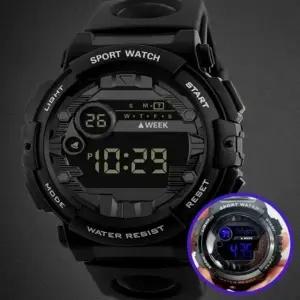 (옵션 1개)야광 전자시계 남자손목시계 운동워치