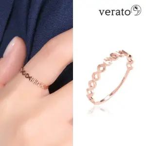 베라토 14K 핸드컷팅 라운드 앵글 반지