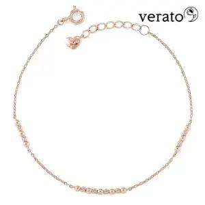 베라토 14K 샤이니 볼 큐빅 스틱 팔찌