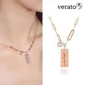 베라토 14K 뮤즈 각인 목걸이