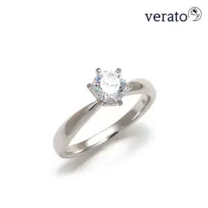 베라토 14K 솔리테어 랩다이아몬드 6프롱 반지