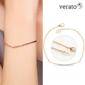 베라토 14K 민자 바 팔찌