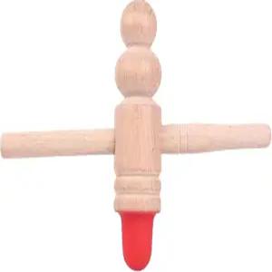 COUPHYA 나무 발 마사지 스틱 지압 도구 레드 비치 우드 수동 반사 요법으로 홈 스파 및 여행 안심을 위한