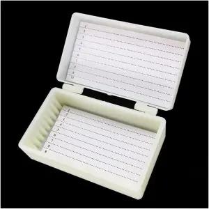 조보 현미경 키트 슬라이드 박스 케이스 캐비닛 홀더 슬라이스 10개 25개 50개 또는 100개용 보관용 렌즈