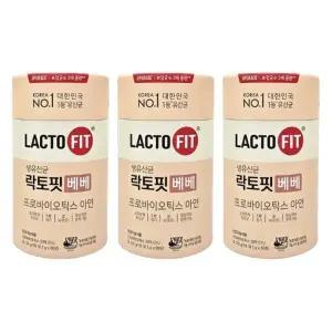 종근당건강 락토핏 베베 유산균 프로바이오틱스 60포 3통