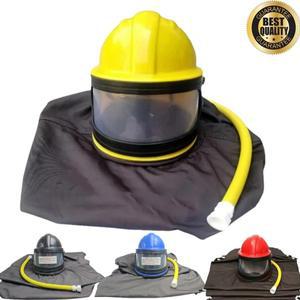 보호용 샌드블라스팅 헬멧 고 ABS 방진 마스크 온도 조절 장치