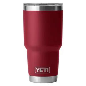YETI 램블러 887ml(30온스) 텀블러, 스테인리스 스틸, 진공 단열 매그슬라이더 뚜껑 포함, 하베스트 레드