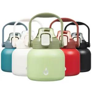 BJPKPK 스테인리스 푸시 오픈 핸들 워터보틀 591ml 라이트그린