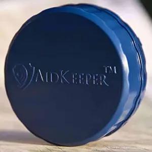 보조기 보청기 보호 케이스 - 배터리 및 장치의 보관 보호를 위한 분쇄 방수 하드 케이스(다크 블루)