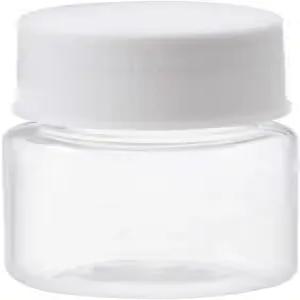 uxcell 플라스틱 랩 화학 시약 병 5ml/0.17온스 와이드 마우스 밀봉 액체 저장 용기 투명 100개