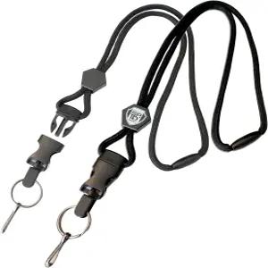 5팩 ID 배지 및 열쇠용 헤비 듀티 브레이크 어웨이 랜야드 홀더 열쇠고리 넥 스트랩 분리 가능한 버클과
