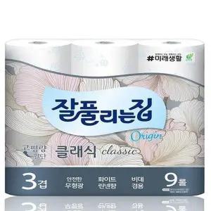 잘풀리는집 3겹 퀼팅 화장지 30롤 두루마리휴지 x3SET(SH) (46611477)
