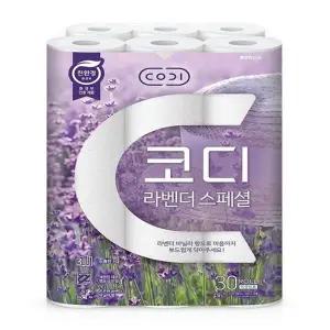 코디 라벤더 스페셜 화장지 30롤 3겹 30m 두루마리 휴지 x3SET(SH) (4661...