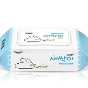 새싹이 대용량 물티슈 캡형 100매 아기 도톰한 신생아 유아 x3SET(SH)...