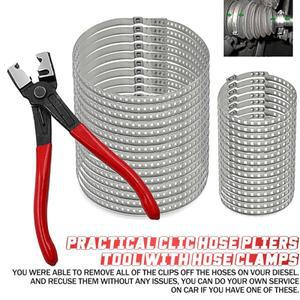 30개 범용 조절식 20-50mm 50-120mm 액슬 CV 조인트 부트 클램프 스테인리스 스틸 드라이브샤프트 크림프