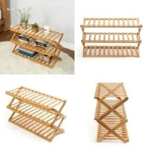 ( )크로스 우드 3단 선반 수납선반 거실