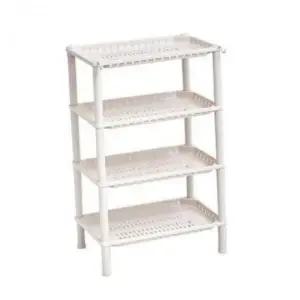 ( )4단 수납 선반장 다용도 플라스틱 조립식 조립 무볼트 선반