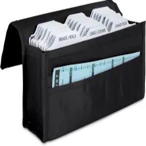 확장 가능한 쿠폰 정리함 - 블랙