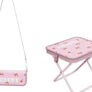 휴대용 접이식 의자 백팩 스툴 크로스백 신축성 있는