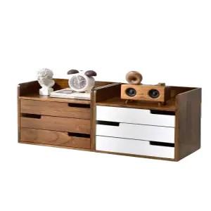 3단서랍장 화장대 서랍장 1단 서랍 월넛 원룸 수납 5단 미니 원목 4단