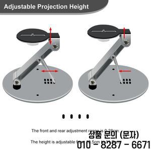 Feilimud 미니 프로젝터 데스크탑 스탠드 조정 가능한 휴대용 접이식 탁상용 짐벌 브래킷 E900