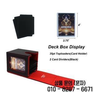 TCG 소장 카드용 경량 트레이딩 덱 박스 100 보관 배플 거치대 포함 내구성 신제품