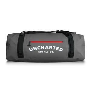 [미국배송] UNCHARTED SUPPLY CO. 볼트 방수 더플백 - 배낭 스트랩이 달린 밀폐형 가방 휴대용 크기 여행 보트 타기 캠핑 레크리에이션에 적합합니다. (건메탈 65L)