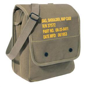 [미국배송] 로스코 57960: 군용 스텐실이 있는 캔버스 지도 케이스 숄더백