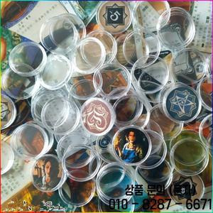 100 조각 14 크기 20 40mm 투명 플라스틱 보호기 캡슐 컨테이너 케이스 토큰 코인 홀더 박스