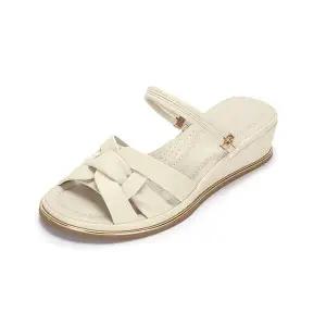 [하프클럽/무크]엠.무크 브릿지 투웨이 웨지샌들 아이보리 516423504ZQ