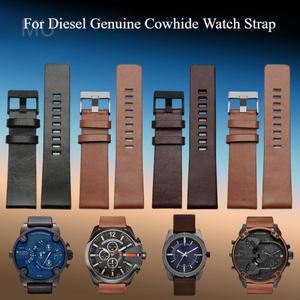 디젤 Dz4343 Dz4405 Dz7257 소가죽 스트랩 22 24 26 28mm 용 편안한  호환 시계 밴드