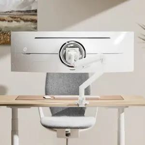 엔산마운트 UHML-15 울트라 초고중량 스프링 싱글 모니터암 모니터거치대 블랙 화이트