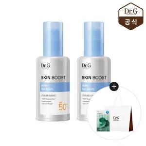 스킨부스트 PDRN 선세럼 50ml 1+1 (증)레드 블레미쉬 쿨 수딩 마스크+ 쇼핑백(중