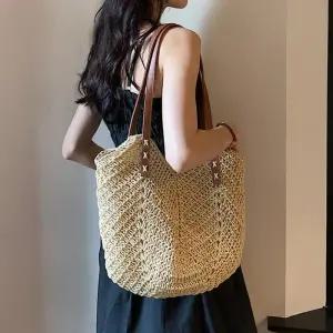 바캉스가방 탑핸들 왕골가방 토트백 여름가방 썸머백 캐주얼가방 라탄백