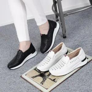 여자 SS 펀칭 플랫슈즈 캐쥬얼 키높이 클래식 운동화