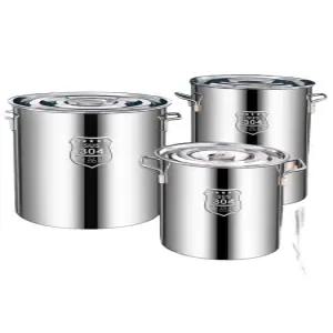 식당 가정용 스텐원형통 육수보관 밀폐용기 국통 스테인리스 대용량