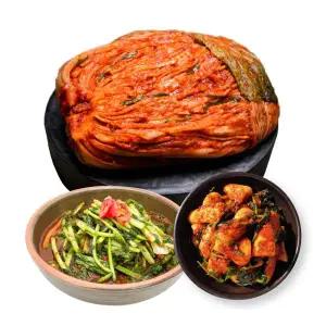 (R)도미솔 왕비포기김치7kg+총각김치2kg+열무김치2kg(3종,11kg)