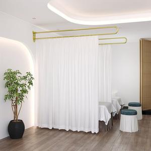 U자 ㄷ자 커튼봉 곡선커튼레일 피팅룸 샵 탈의실