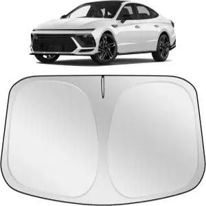 현대 쏘나타 2026 2025 2024-2020 액세서리 자동차 전면 유리창 자외선 차단 커버와 호환되는 XHRING