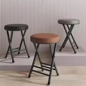 쿠션 의자 심플 보조 등받이 간이 미니 접이식 행사