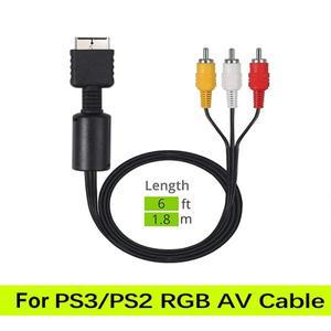 플스호환/플스호환/플스호환 TV 연결 케이블용 6피트/1.8m 오디오 비디오 AV 플스호환 액세서리용 3 RCA 구