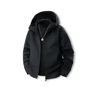 남자 바람막이 점퍼 잠바 봄가을 야상 삼방커플 싱글 ST3