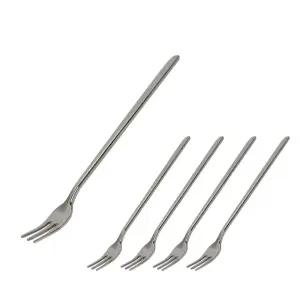 상일 미니 롱포크(심플14cm)1p x(5개) 스텐 티포크 스텐식기 상일금속