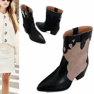 [카미엣뮤즈]스웨이드 콤비 웨스턴부츠_KM21w105