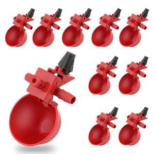 원티 치킨 워터러 컵 10PCS 자동 가금류 급수기 칠면조 오리 거위 메추라기