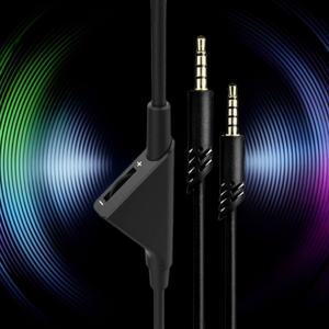 2.0M/6.5피트 교체용 케이블 코드(볼륨 조절 기능 포함) 3.5mm 잭 PC  플스호환 등용 Astro A10 A30 A40 A5