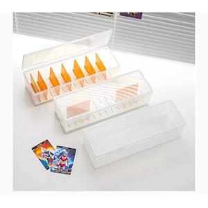투명 플라스틱 구획 정리함 조정 카드 이상의 칸막이 보관함 카드 가능한 550 게임