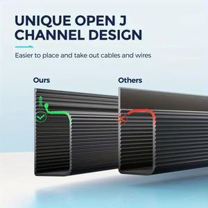 채널 데스크 케이블 정리함 화이트 관리 책상 보호대 케이블 설치형 케이블 액세서리 아래