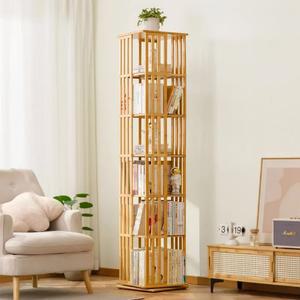 360도 회전 책장 바닥 심플 인터넷 수납 유명인 선반 학생 책꽂이